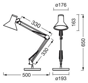 Osram - LED Stmívatelná stolní lampa OFFICE LINE LED/9W/230V 3000K černá