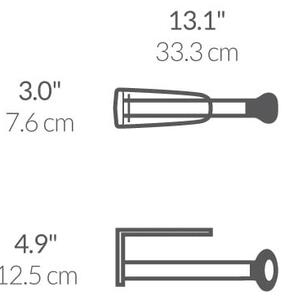 Nástěnný ocelový držák na kuchyňské utěrky - simplehuman