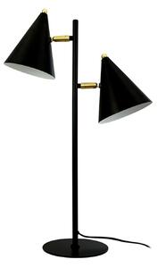 Stolní lampa Dyberg Larsen, Rouen, Černá, Obývací pokoj, Kov, Skandinávský
