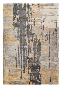 Kayoom Kusový koberec Sinai 225 Šedá / Modrá / Zlatá Rozměr: 80 x 150 cm