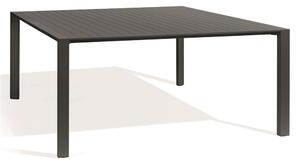 Diphano Hliníkový jídelní stůl Metris, Diphano, čtvercový 160x160x75 cm, rám hliník barva šedočerná (lava), deska hliník barva šedočerná (lava)