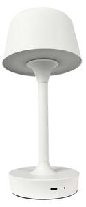 Stolní lampa Dyberg Larsen, FLOW, stmívatelné, Bílá, Obývací pokoj, Kov, Skandinávský