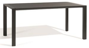 Diphano Hliníkový jídelní stůl Selecta, Diphano, obdélníkový 160x80x75 cm, rám hliník barva šedočerná (lava), deska keramika barva černá (black)