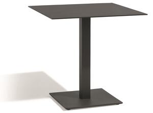 Diphano Hliníkový bistro stůl Alexa, Diphano, 75x70x74 cm, rám hliník barva bílá (white), deska teak