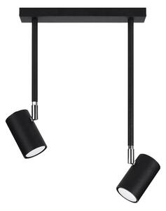 Černé bodové svítidlo 10x30 cm Jones – Sollux