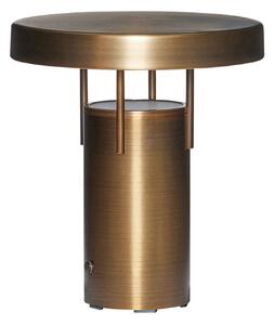 Stolní lampa Hübsch, Zlatá / mosazná, Obývací pokoj, Hliník