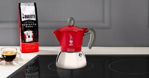 Bialetti New Moka Indukce červená (různé velikosti) Objem v⁠ porcích: 2 porce