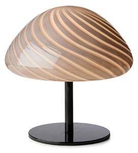 Stolní lampa Halo Design, Šedá, Obývací pokoj, Sklo