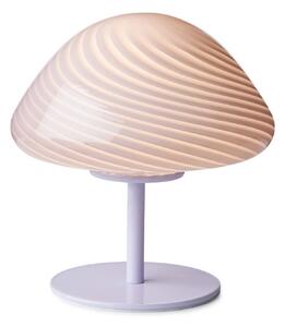 Stolní lampa Halo Design, Fialová, Obývací pokoj, Sklo