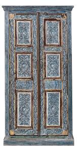 Skříň z teakového dřeva, staré dveře, 104x46x195cm