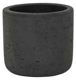 Pottery Pots Venkovní květináč kulatý Charlie XXXS, Black Washed (barva tmavě šedá), kolekce Rough, materiál Fiberclay, průměr 8,5 cm x v 7,5 cm, objem cca 0 l