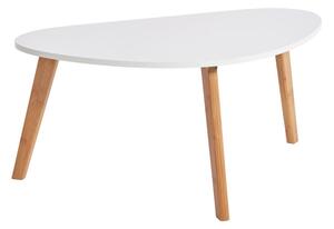 Bílý konferenční stolek Bonami Essentials Skandinavian, délka 84,5 cm