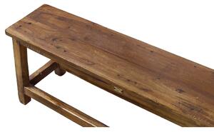 Lavice z teakového dřeva, 122x32x43cm (8J)