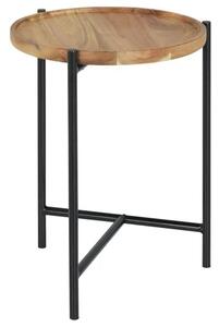 Přístavný stolek NASCA akácie/černá
