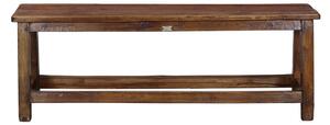 Lavice z teakového dřeva, 122x32x43cm (8J)