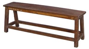Lavice z teakového dřeva, 122x32x43cm (8K)