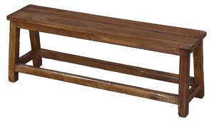 Lavice z teakového dřeva, 120x33x43cm