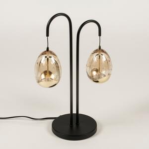 Stolní designová stmívatelná lampa Benelux Gold 2 (LMD)