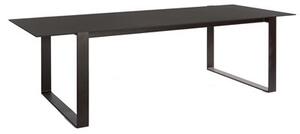 Manutti Jídelní stůl Prato, Manutti, obdélníkový 270x107x75 cm, kovový rám barva dle vzorníku, deska teak