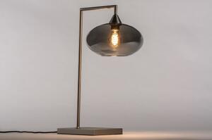 Stolní skleněná lampa Arten Steel (LMD)