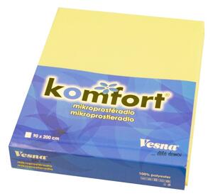 Vesna | Prostěradlo Komfort MIKRO TC smetanové 90x200 cm