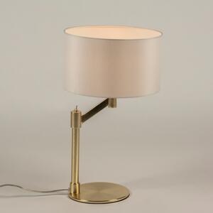 Stolní textilní lampa Merolli Bianco and Gold (LMD)