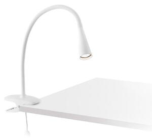 FARO LENA bílá stolní lampa s klipem
