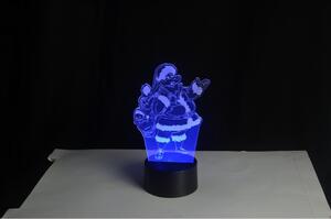 Sharks 3D LED lampa Santa Claus