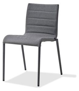 Cane-line Stohovatelná jídelní židle Core, Cane-line, 50x63x83 cm, rám hliník barva grey, výplet venkovní látka AirTouch grey, lze koupit jen po 2ks