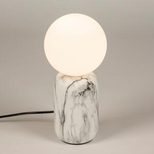 Stolní luxusní lampa Giordanni Marmor Bianco (LMD)