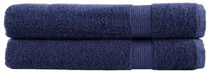 Prémiové ručníky SOLUND 2 ks tmavě modré 100x200 cm 600 g/m² 137269