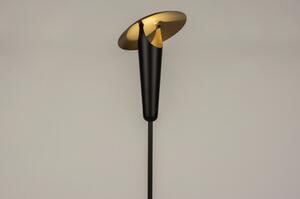 Stojací designová lampa Giora Black and Gold (LMD)