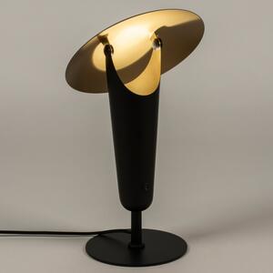 Stolní designová lampa Giora Black and Gold (LMD)