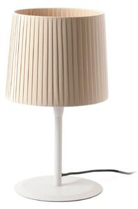 FARO SAMBA bílá/skládaná béžová stolní lampa