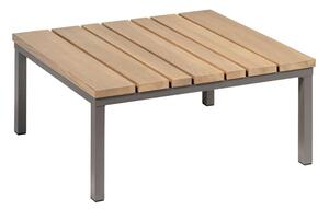 Karasek Konferenční stolek Sylt, Karasek, čtvercový 75x75x33 cm, rám ocel carbon, deska lakované jasanové dřevo