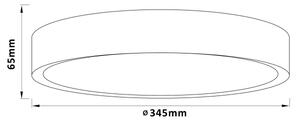 Brilliant - LED Stropní svítidlo SLIMLINE LED/24W/230V pr. 34,5 cm gumovník