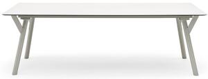 Varaschin Jídelní stůl snížený Link, Varaschin, obdélníkový 160x90x66 cm, rám kov, nohy hliník, deska teak, barevné provedení dle vzorníku