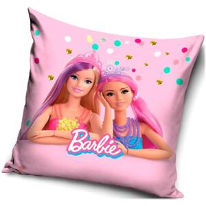 Dívčí polštář Barbie - motiv Dvě princezny - 38 x 38 cm