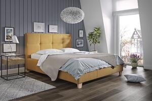 Čalouněná postel Rioma 90 x 200, žlutá Point