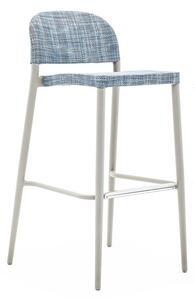 Varaschin Hliníková stohovatelná barová židle Clever, Varaschin, 51x55x104 cm, rám hliník, výplet textilen, barevné provedení dle vzorníku, bez sedáku