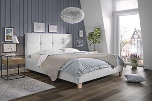 Čalouněná postel Rioma 140 X 200, světle šedá Solid