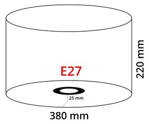 Eglo 39359 - Stínidlo NADINA 1 E27 pr. 38 cm šedohnědá