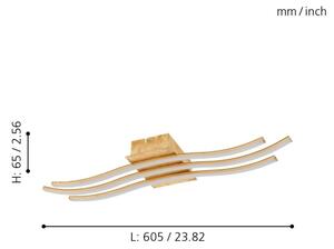 Eglo 97743 - LED Přisazený lustr MIRAFLORES 3xLED/8,6W/230V