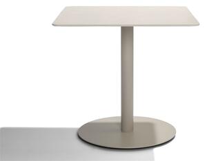 Tribu Jídelní stůl T-Table, Tribu, čtvercový 90x90x75 cm, rám lakovaná nerez white, deska teak