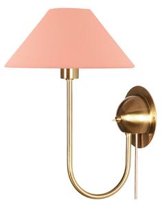 Nástěnná Svítidla Globen Lighting, Pudrová, Obývací pokoj, Tkanina / Textil