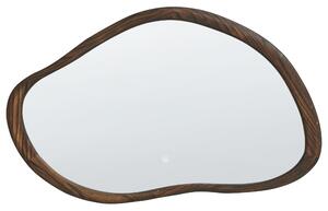 LED koupelnové zrcadlo MANCEY 93 cm 60 cm Tmavě hnědá