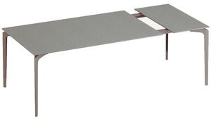 Fast Hliníkový rozkládací jídelní stůl Allsize, Fast, obdélníkový 161-211x101x74 cm, rám hliník barva dle vzorníku, deska lakovaný hliník barva speckled anthracite