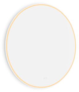 Nimco bílé kulaté zrcadlo do koupelny 90 cm s osvětlením ZPB 28003RVX-05