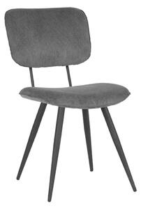 Jídelní židle Vic - tmavě šedý manšestr