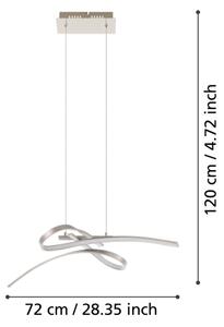 Eglo 32853 - LED Lustr na lanku SYMPHONIE LED/18,9W/230V